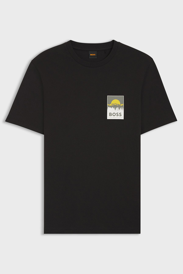 ΜΠΛΟΥΖΑ T-SHIRT BOSS - 001 ΜΑΥΡΟ